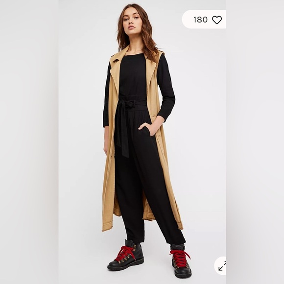 NWT Free People Biffy Belted Jumpsuit large size 12 - Picture 2 of 5